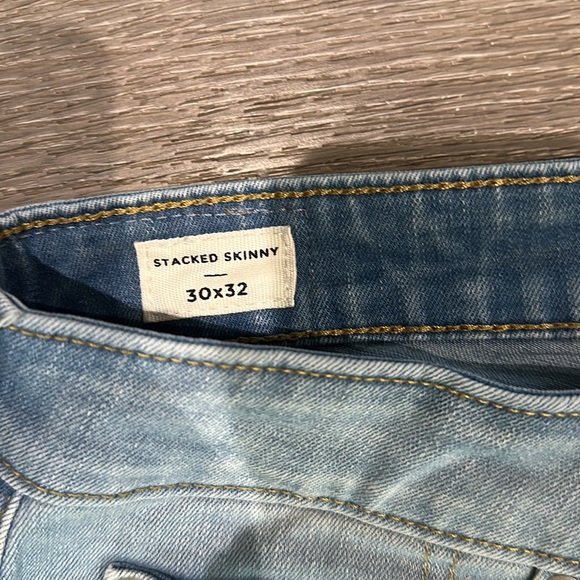 Used Men’s 30x32 Pacsun Stacked Skinny Light Blue Jeans - Picture 3 of 6